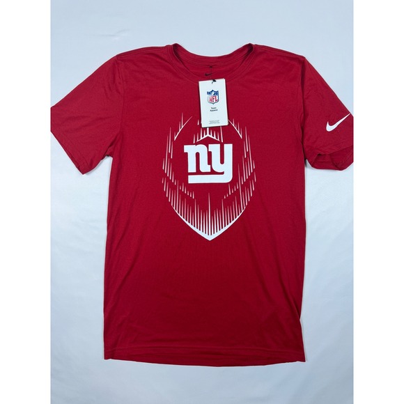 Nike New York Giants NFL Dri-FIT Red Graphic T-Shirt Mens Small NKGK-6DL-8I-JKV - Picture 1 of 12